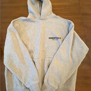 Essentials Men's Light Gray Hoodie